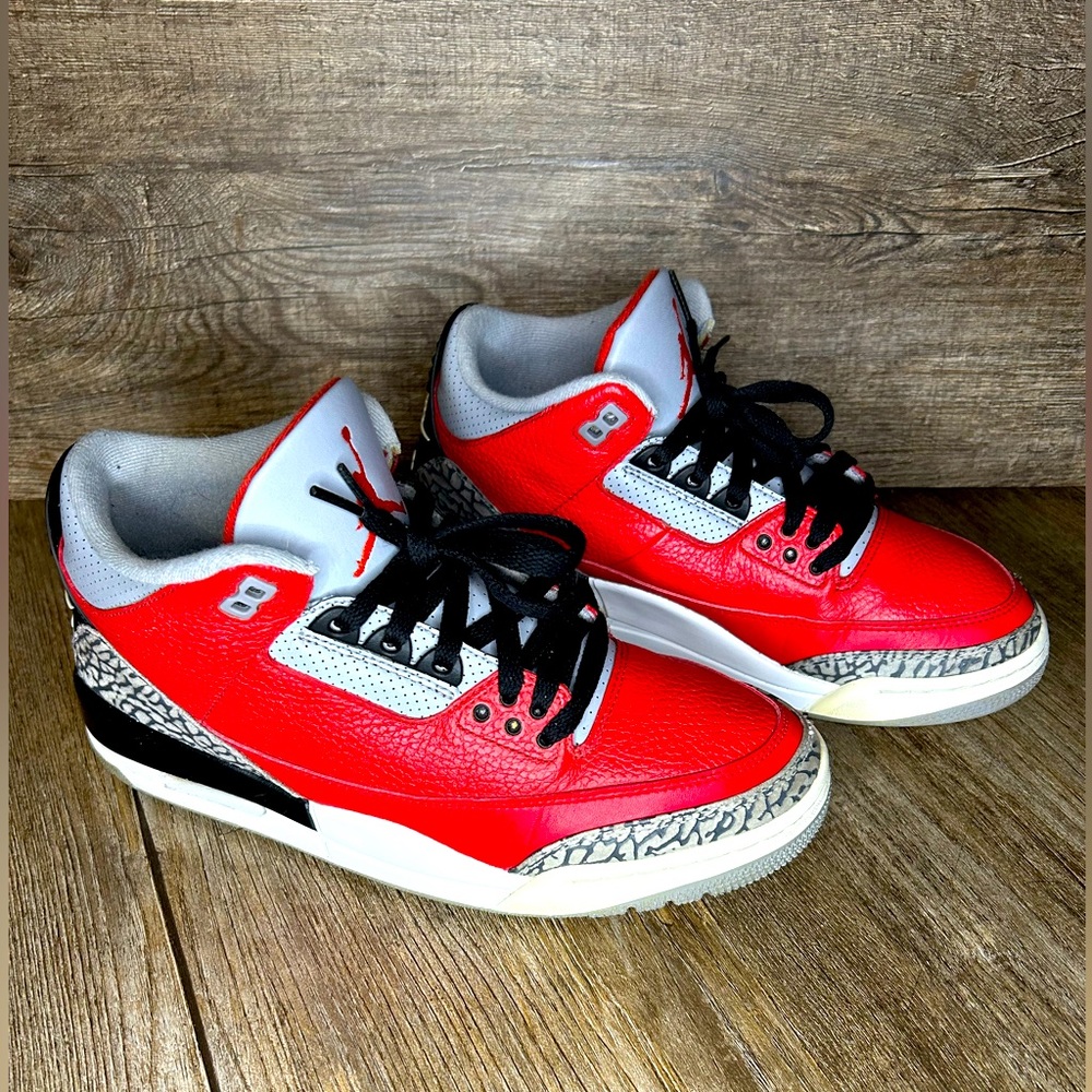 Jordan 3 Retro ‘Unite’' Red Cement 2020 SKU CK5692 600 - Authen.-✔️✔️